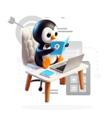 Penguin is reading about Off-Page SEO in a pamphlet